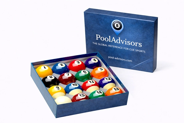 Jeu de billes de billard américain numérotées avec bille blanche